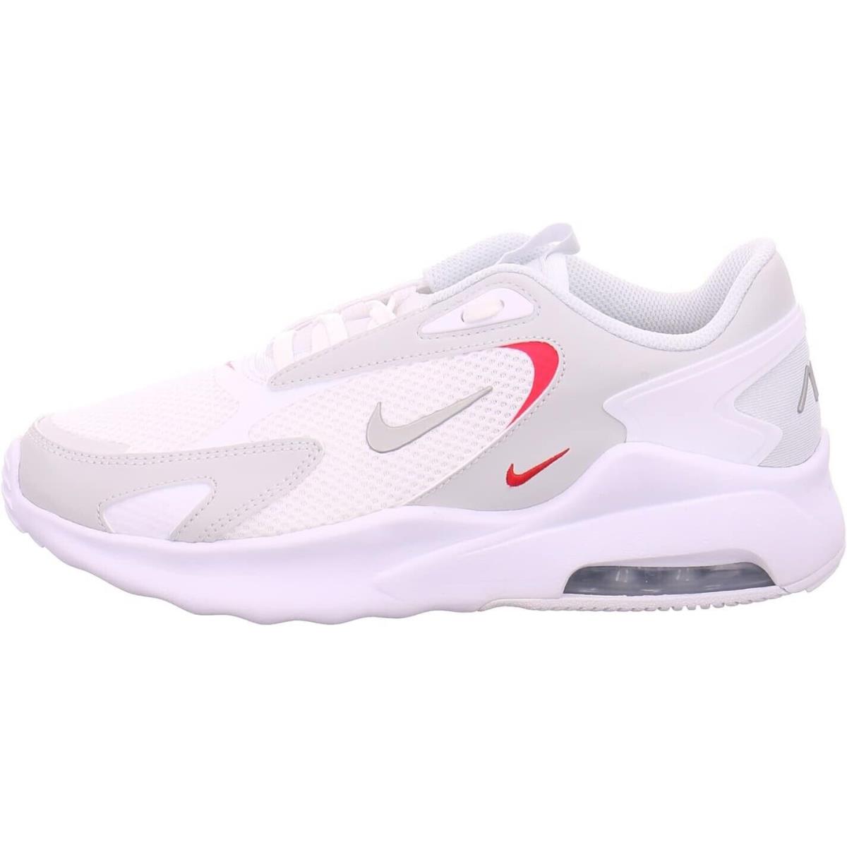 Nike Womens Air Max Bolt Running Shoes CU4152 102 - WHITE/MTLC/PLATINUM SIREN RED