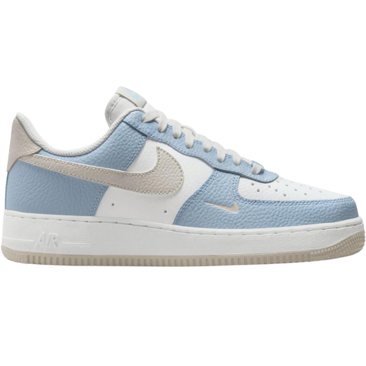 Nike Air Force 1 Women`s Casual Shoes All Colors US Sizes 6-11 Light Armory Blue/Light Bone/Summit White