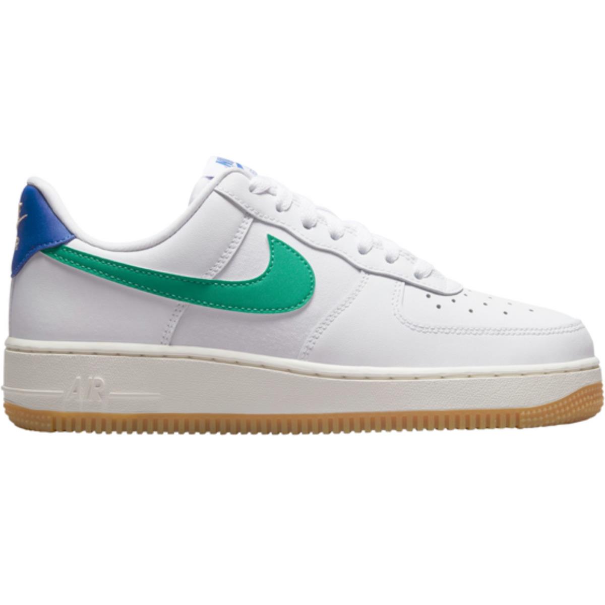 Nike Air Force 1 Women`s Casual Shoes All Colors US Sizes 6-11 White/Game Royal/Sanddrift/Stadium Green