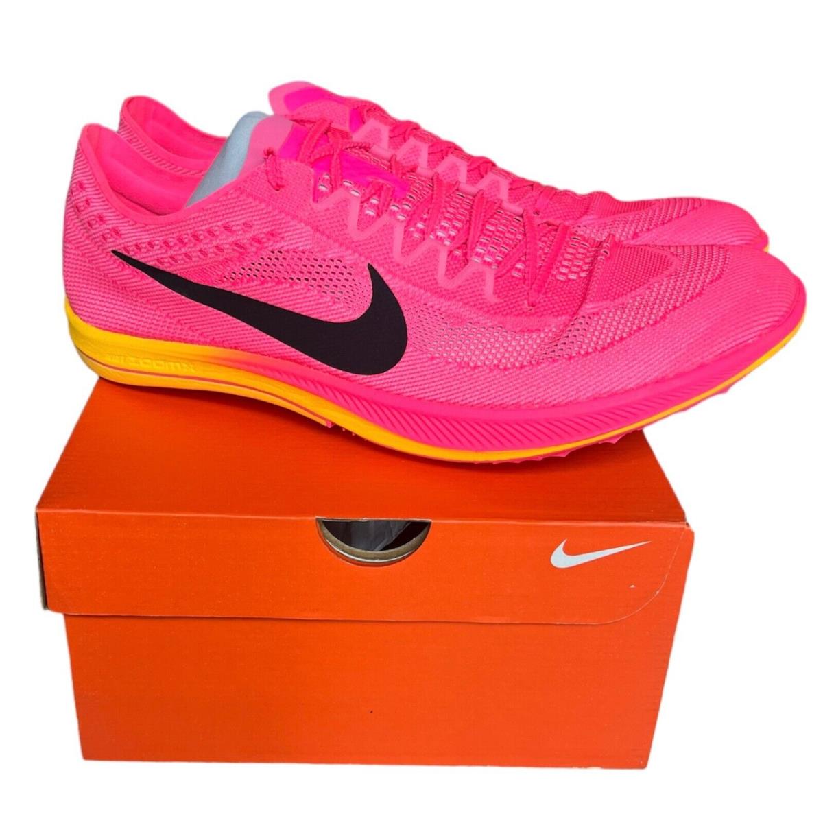 Nike Zoomx Dragonfly Sizes 8-12 Hyper Pink Orange Men`s Track Spikes CV0400-600