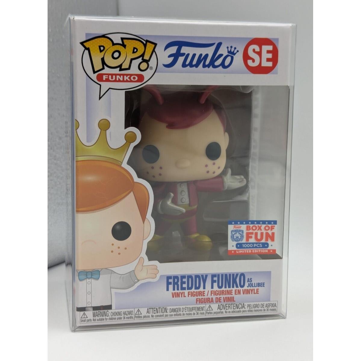 Funko Pop SE Box of Fun Freddy Funko As Jollibee L.e. 1000 Pieces W/protector