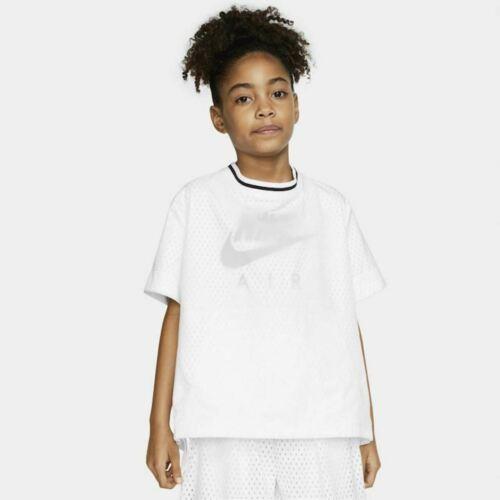 Nike Air Oversized T-shirt in Translucent White with Black Logo Girls XL