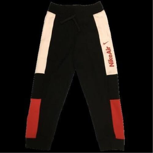 Nike Air Joggers Little Boys 6 Fleece Sweatpants Pants Black White Red