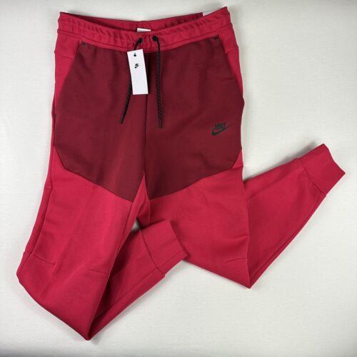 Men s Nike Tech Fleece Jogger Pants Pomegranate Red Size M CU4495-643
