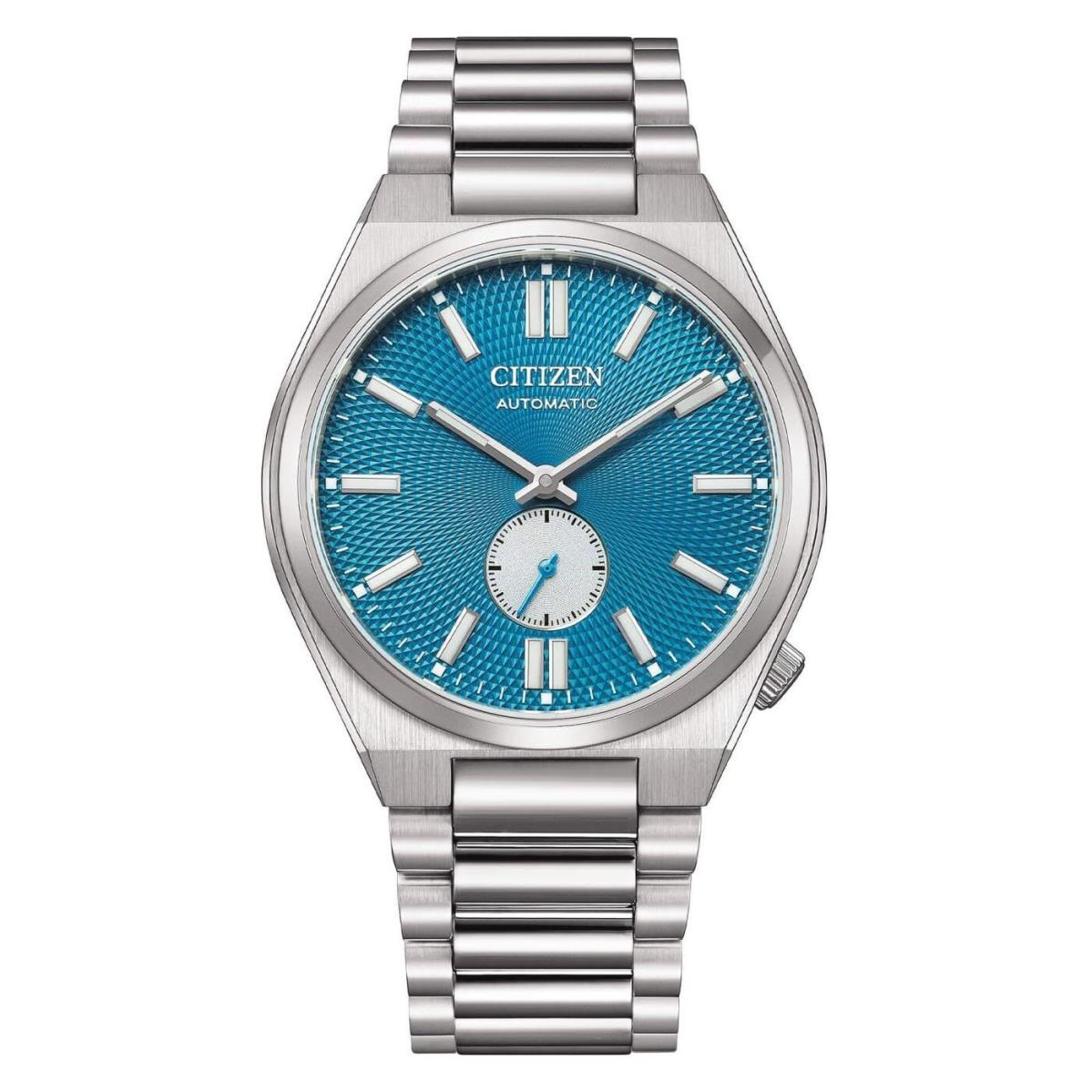 Citizen Automatic Tsuyosa Watch NK5010-51L Sapphire Silver Tone Teal Dial