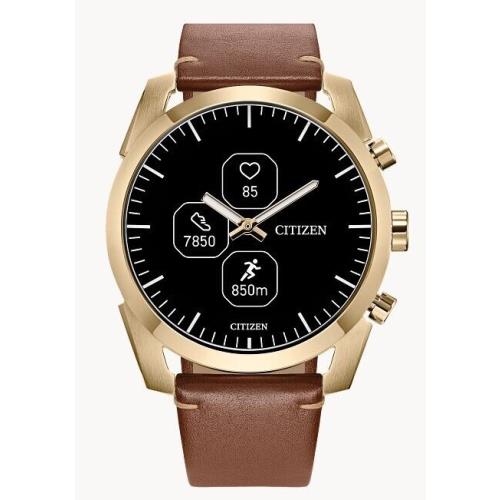 Citizen CZ Smart Hybrid Brown Leather Smart Watch 42MM JX2012-09E