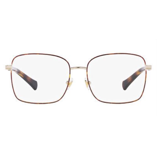 Ralph Lauren RA6056 Eyeglasses Shiny Pale Gold Square 55mm