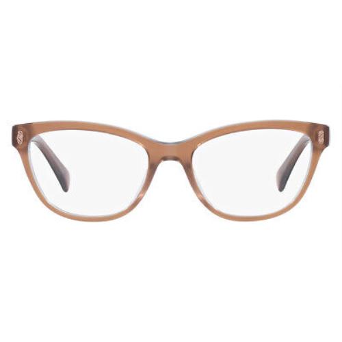 Ralph Lauren RA7152U Eyeglasses Transparent Brown on Blue 52