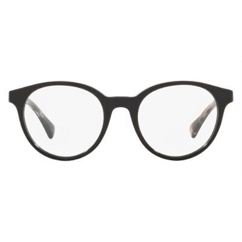 Ralph Lauren RA7136 Eyeglasses Women Shiny Black Wayfarer 51mm