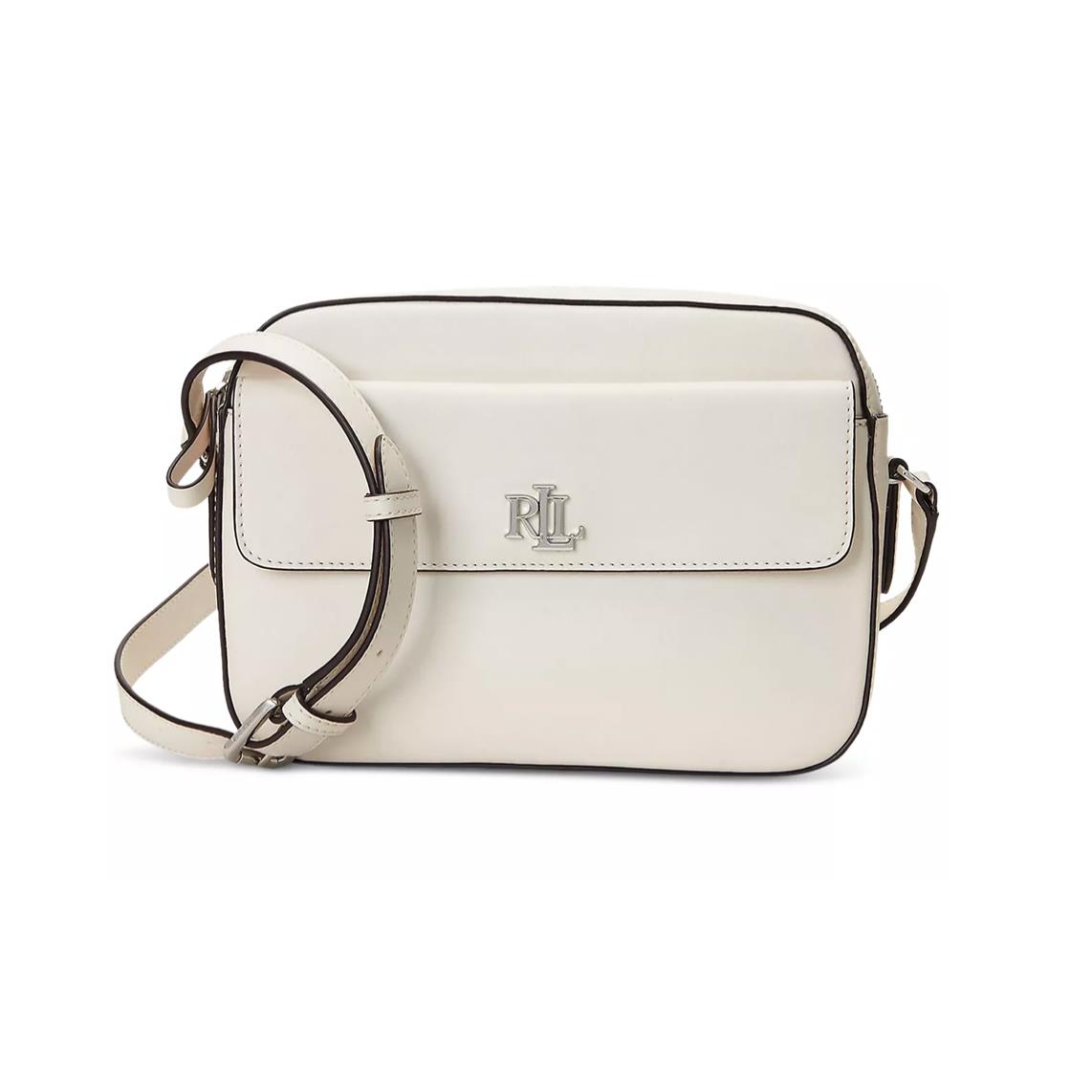 Ralph Lauren Leather Marcy Camera Bag White