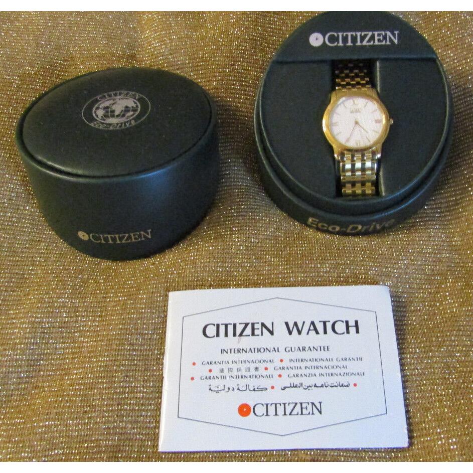 Citizen Eco-drive Gold Tone G430-T001793 Watch Old Stock