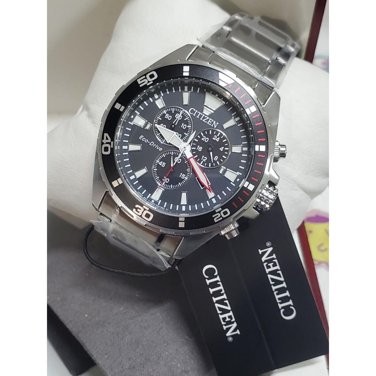 Citizen Eco-drive Brycen Sport Chronograph 44mm Men`s Watch AT2438-53E