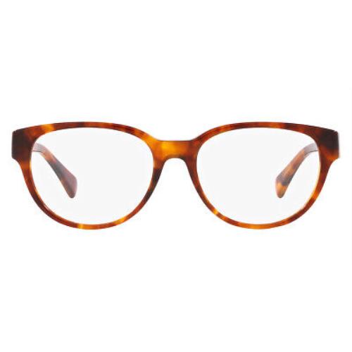 Ralph Lauren RA7151 Eyeglasses Shiny Orange Havana Oval 54mm