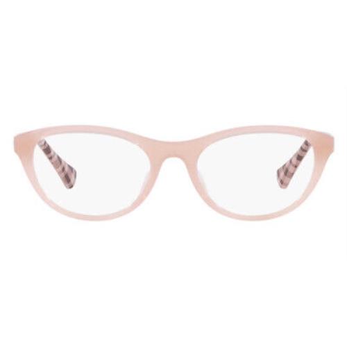 Ralph Lauren RA7143U Eyeglasses Women Shiny Opal Rose Oval 51mm