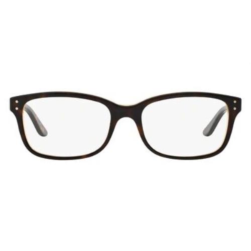 Ralph Lauren RL6062 Eyeglasses Women Havana Square 52mm