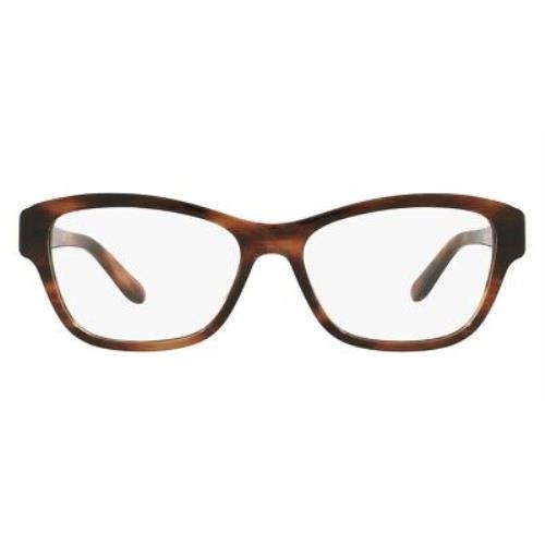 Ralph Lauren RL6210Q Eyeglasses Women Havana Butterfly 53mm