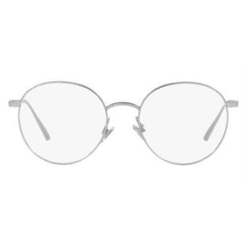 Ralph Lauren RL5116T Eyeglasses Men Matte Silver Round 51mm