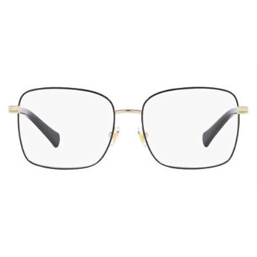 Ralph Lauren RA6056 Eyeglasses Women Shiny Black Square 53mm
