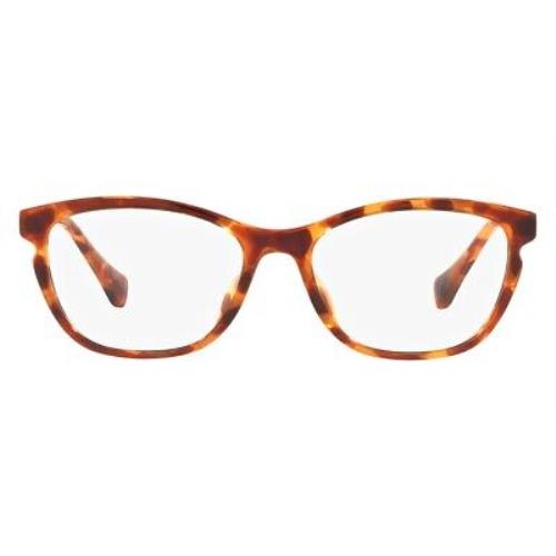 Ralph Lauren 0RA7132U Eyeglasses Women Havana Butterfly 54mm