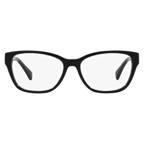 Ralph Lauren RA7150 Eyeglasses Women Shiny Black Square 53mm
