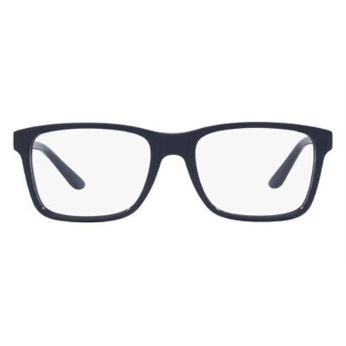 Ralph Lauren RL6141 Eyeglasses Men Shiny Blue Square 53mm