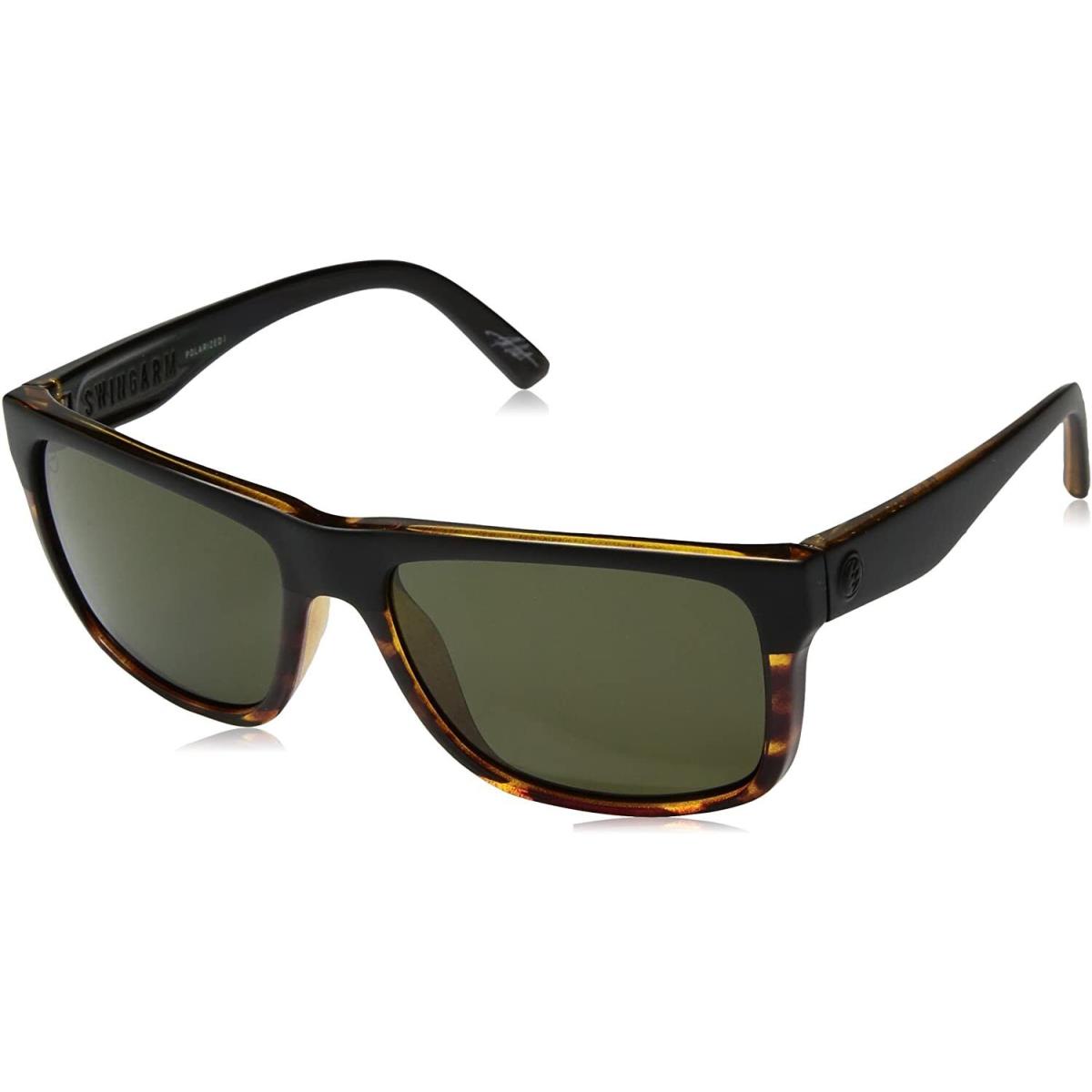 Electric Swingarm Sunglasses Darkside Black Tortoise with Grey Polarized Lens - Frame: Black Tortoise, Lens: Grey Polarized