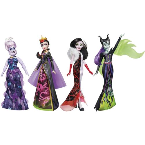 Disney Princess Villains Black and Brights Collection Fashion Doll 4 Pack