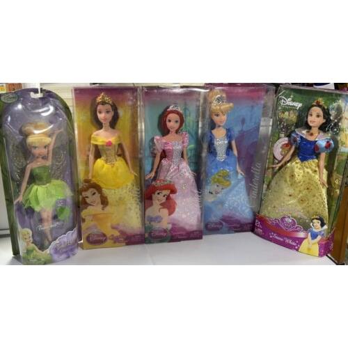 Disney Princess 3 Sparkling 2009-1 Shimmer 2007-1 Tinker Bell Fairy Rescue 2010