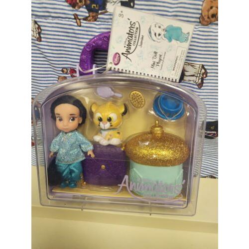 Disney Store Animators Collection 5 Jasmine Mini Doll Play Set W/case B29