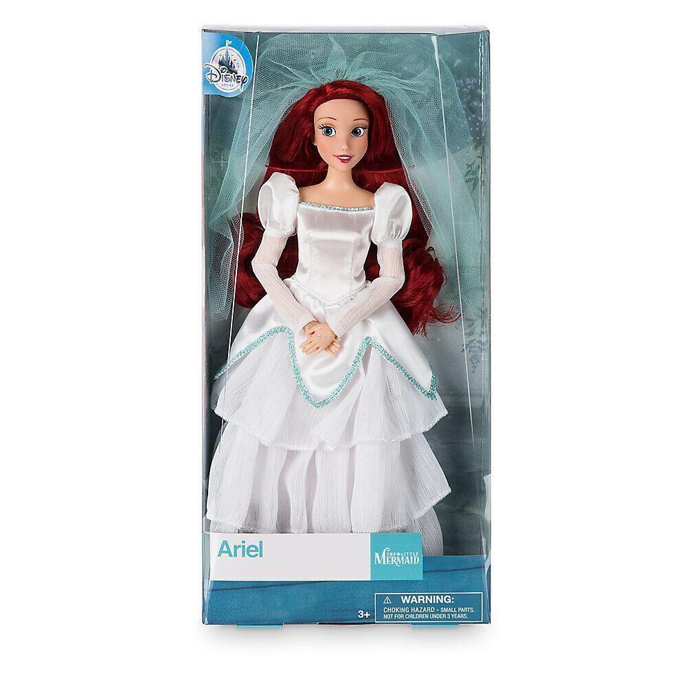 2017 Disney Store Classic Ariel Wedding Doll 11.5 The Little Mermaid