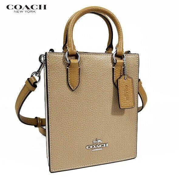 Coach North South Mini Tote In Colorblock Sandy Beige CK170