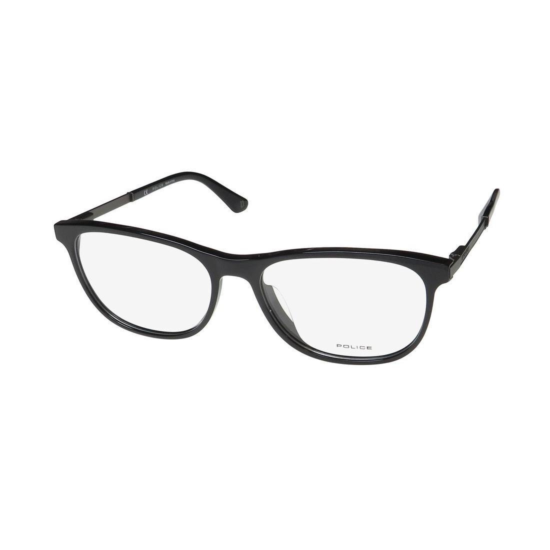 Police VPLA45 Record 4 Eyewear Italy Rectangular Plastic 57-18-145 0700