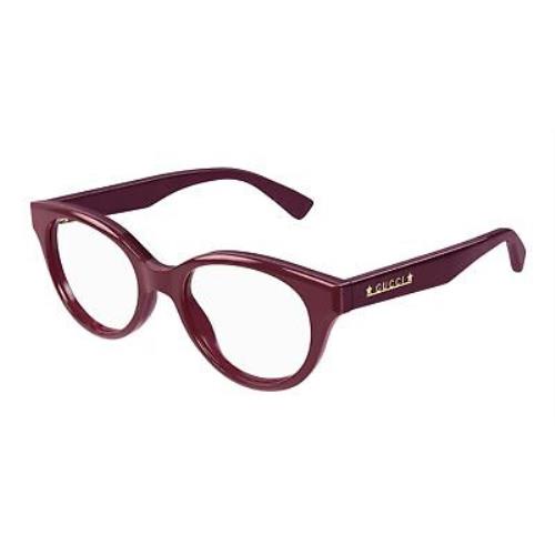 Gucci GG1590o-006 Burgundy Burgundy Eyeglasses
