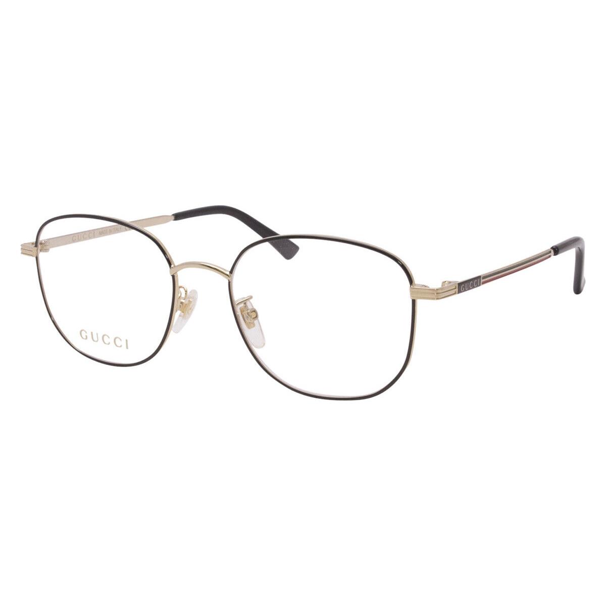 Gucci GG0838OK Eyeglasses Men Gold Square 52mm