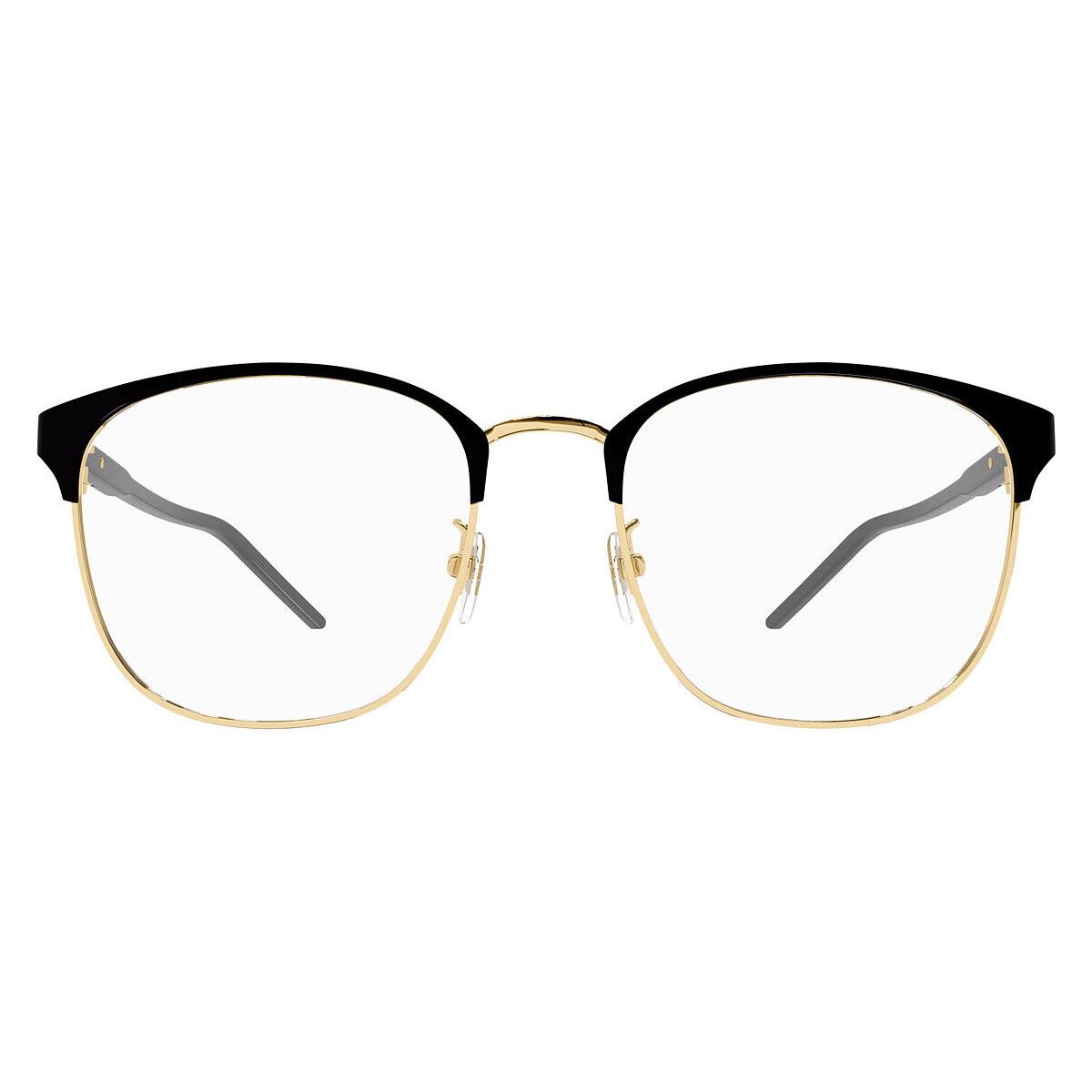 Gucci GG1231OA Eyeglasses Men Gold/black Square 55mm