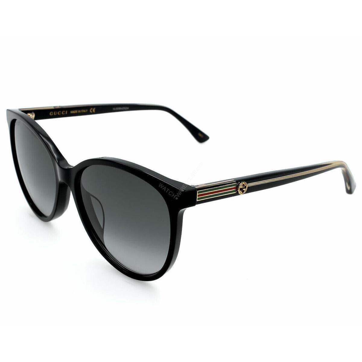 Gucci Black/gray Gradient 57-16-145MM Women`s Sunglasses GG0377SK 001