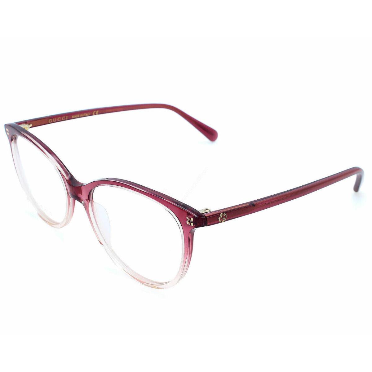 Gucci Square Full Rim Red/burgundy 51-16-140MM Unisex Eyewear GG0550O-003