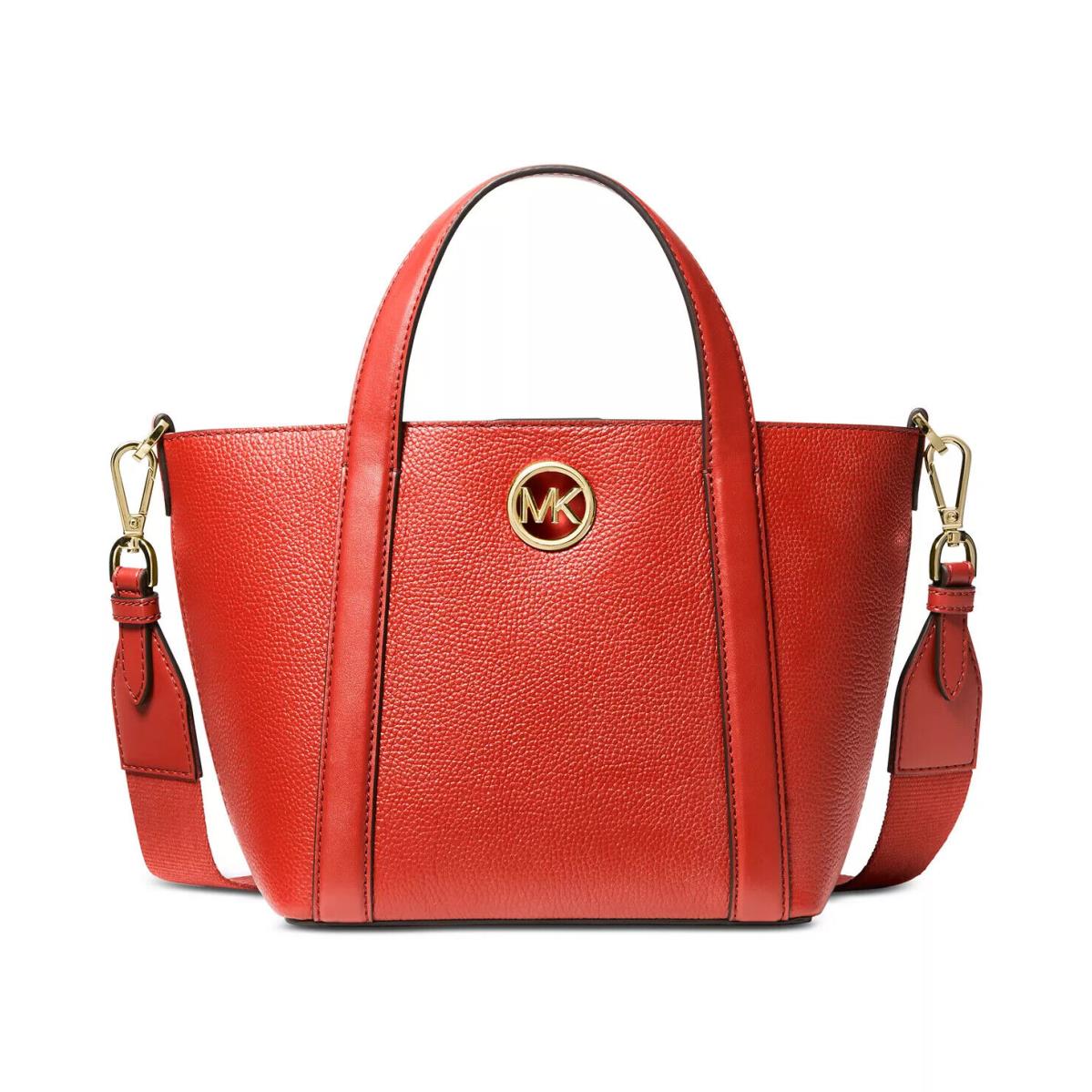 Michael Kors Hadleigh Terracotta Leather Small Double Handle Tote Bag