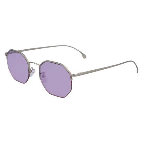 Paul Smith Retro Sunglasses Brompton Matt Silver Purple Lens 51-21-145 Italy