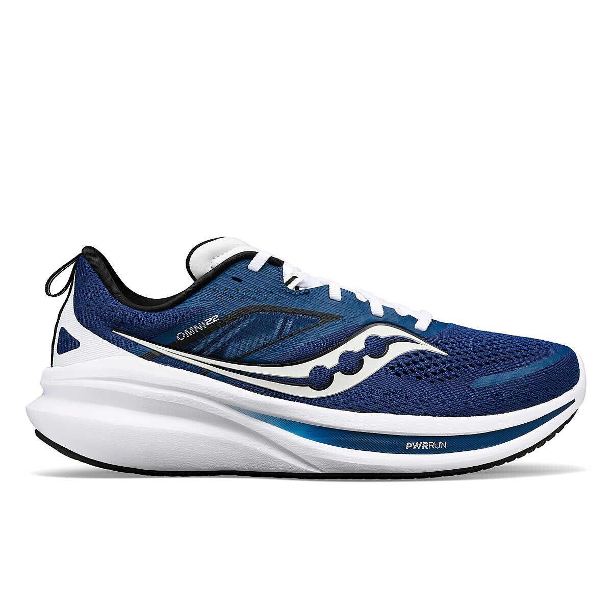 Saucony Men`s Omni 22 Running Shoes - Tide/white Bleu Size 10