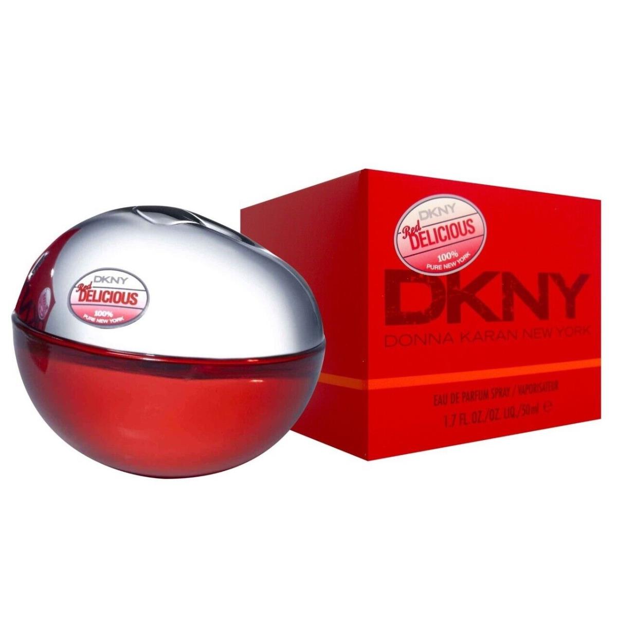 Women Dkny Red Be Delicious 1.7OZ 50ML Eau de Parfum Edp Spray Perfume