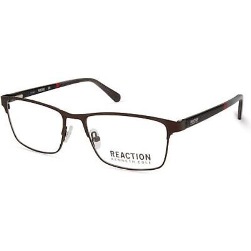 Kenneth Cole Reaction KC 823 KC0823 Matte Gunmetal 009 Eyeglasses