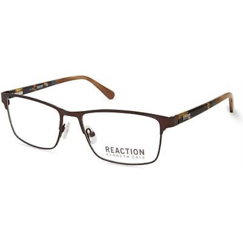Kenneth Cole Reaction KC 823 KC0823 Matte Dark Brown 049 Eyeglasses