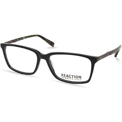 Kenneth Cole Reaction KC 870 KC0870 Shiny Black 001 Eyeglasses