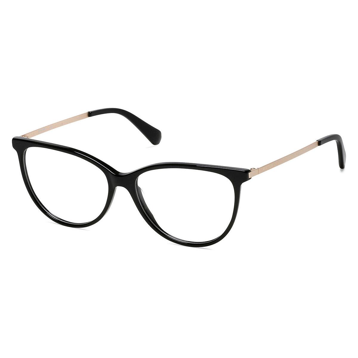 Kenneth Cole KC0955 Eyeglasses Women Shiny Black Cat Eye 53mm