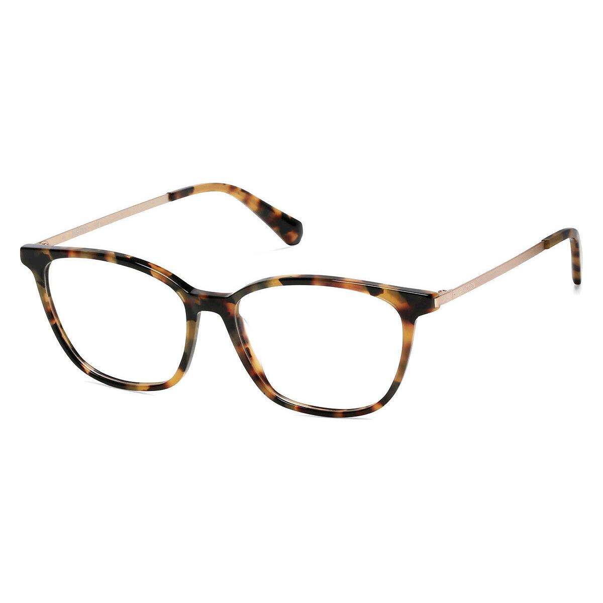 Kenneth Cole KC0956 Eyeglasses Women Blonde Havana Square 53