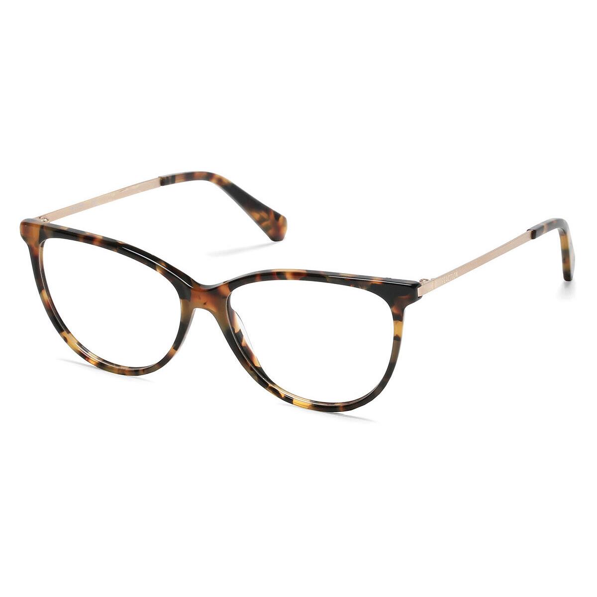 Kenneth Cole KC0955 Eyeglasses Women Blonde Havana Cat Eye 53