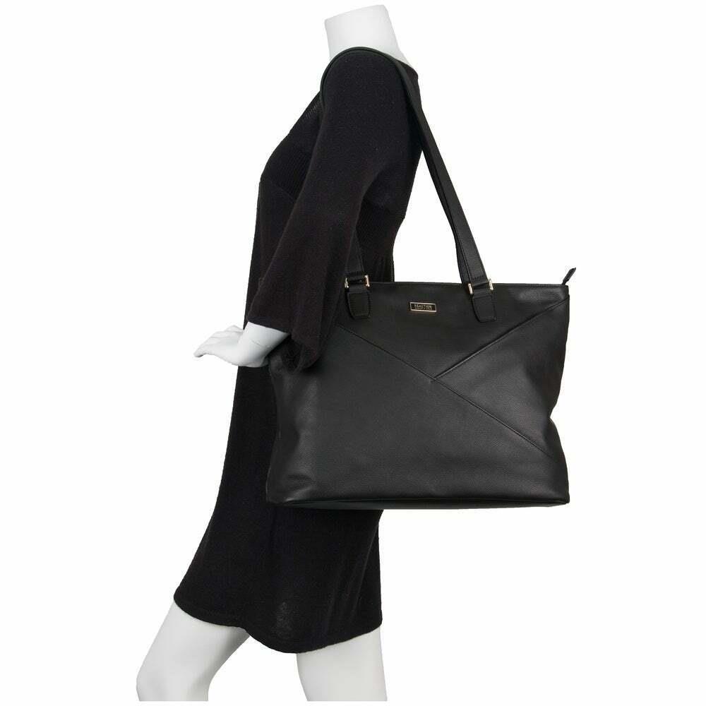 Kenneth Cole Reaction Mcgote 15 Leather Laptop Computer Business Tote Bag 51755