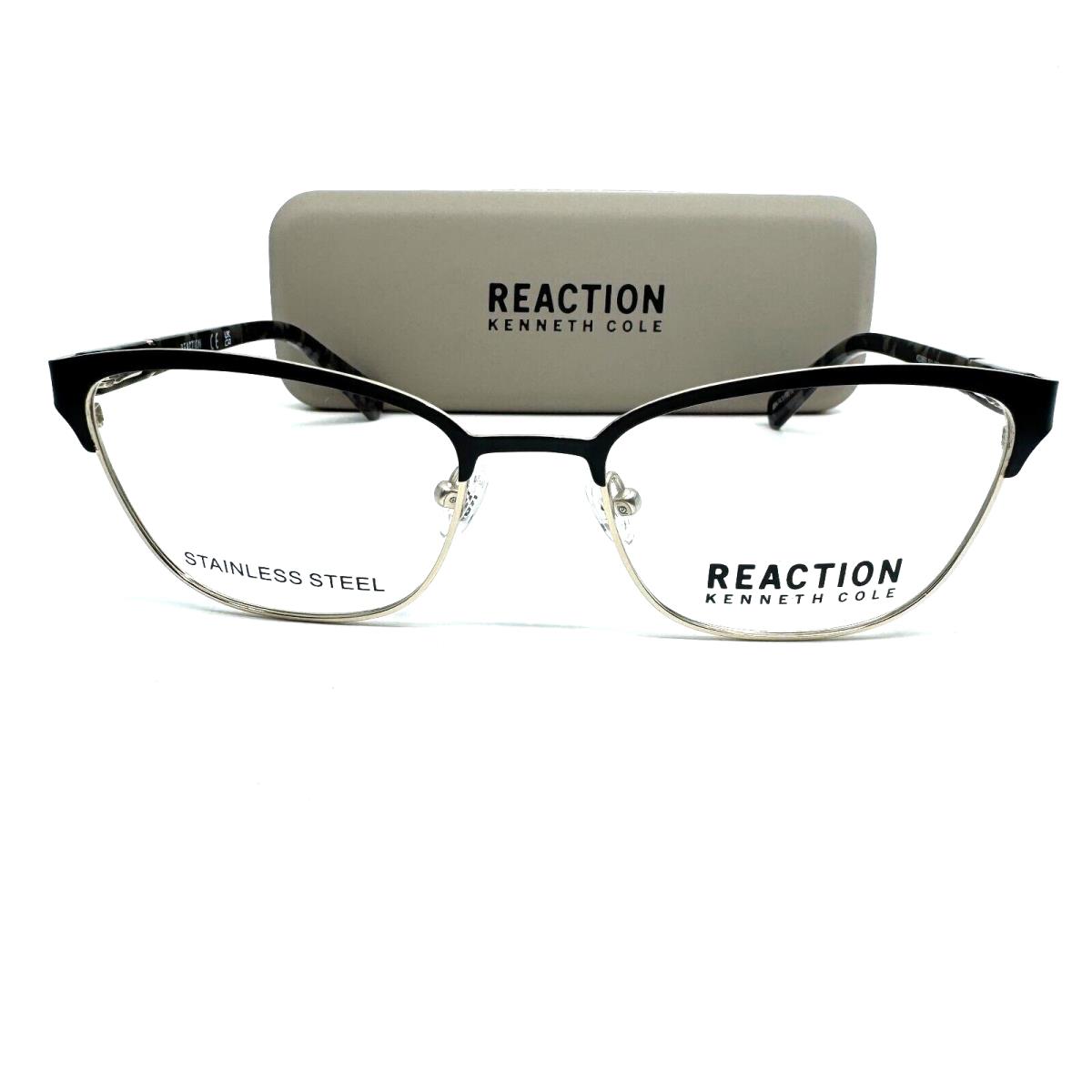 Kenneth Cole Reaction KC0850 Black Half Rimless Eyeglasses Frame 53-18-135 H9671