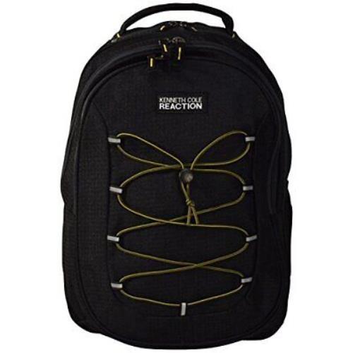 Kenneth Cole Reaction Laptop Backpack with Bungee Cords Black